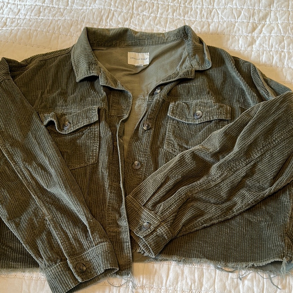 Olive Green Corduroy Jacket